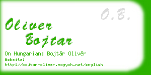 oliver bojtar business card